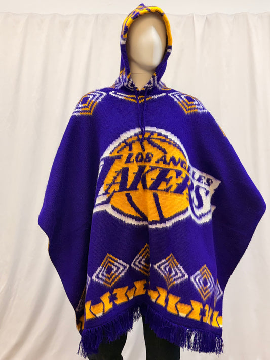 Lakers Wool Hoodie Poncho