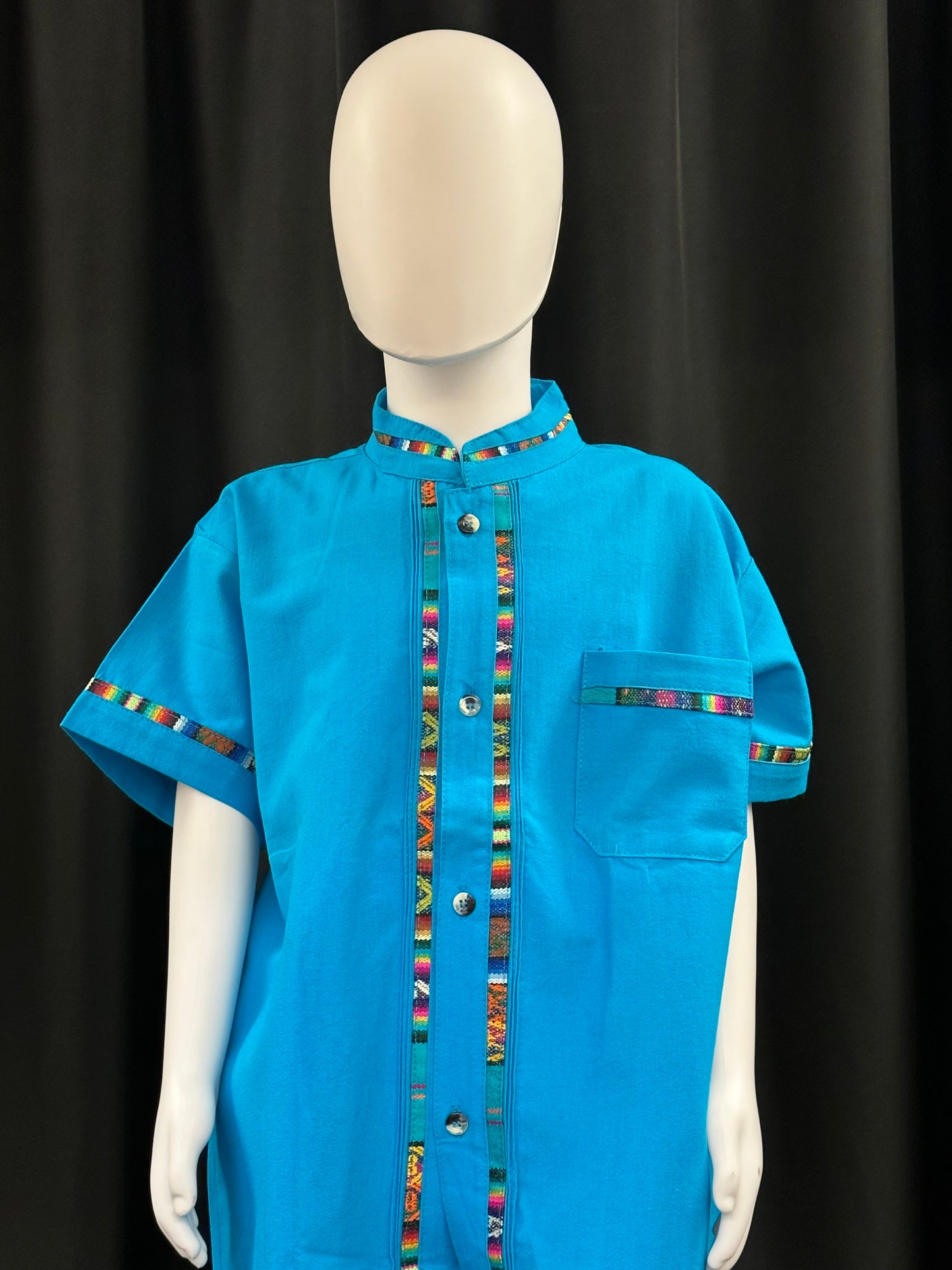 Boy's Mexican Embroidered Guayabera