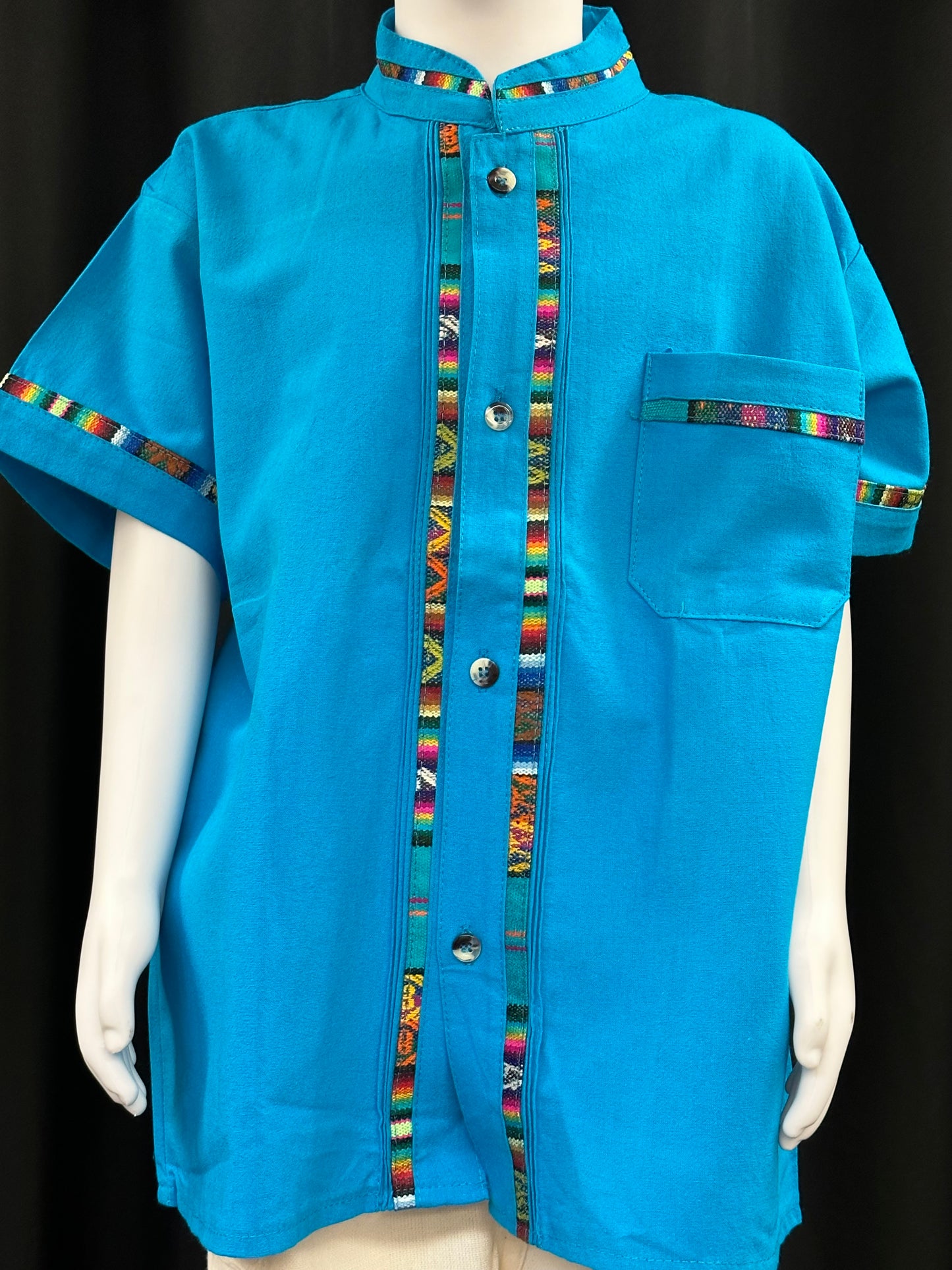 Boy's Mexican Embroidered Guayabera