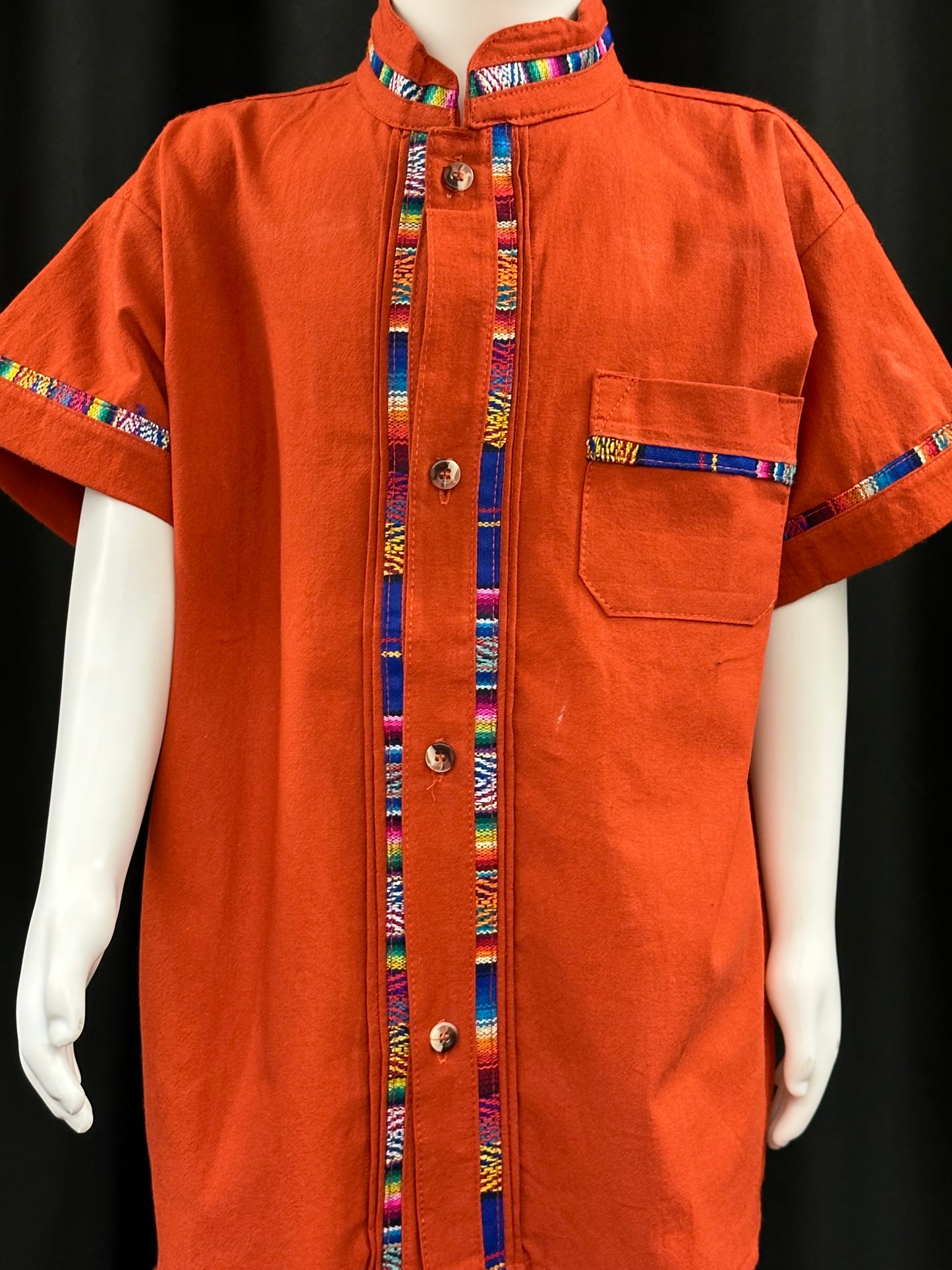 Boy's Mexican Embroidered Guayabera