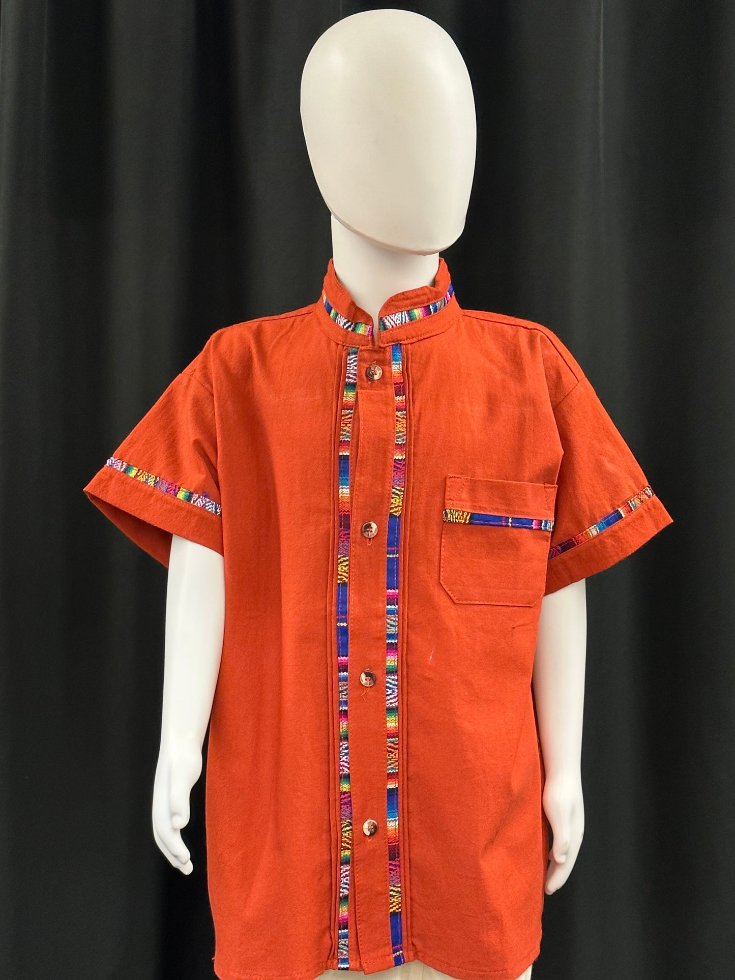 Boy's Mexican Embroidered Guayabera