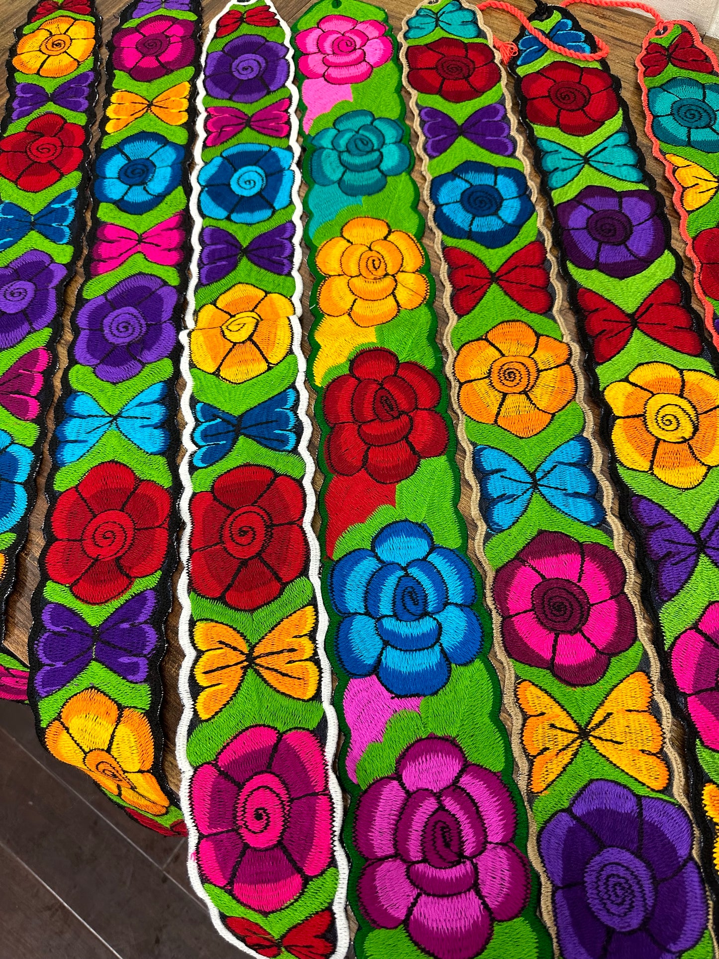 Mexican Embroidered Floral Fajas