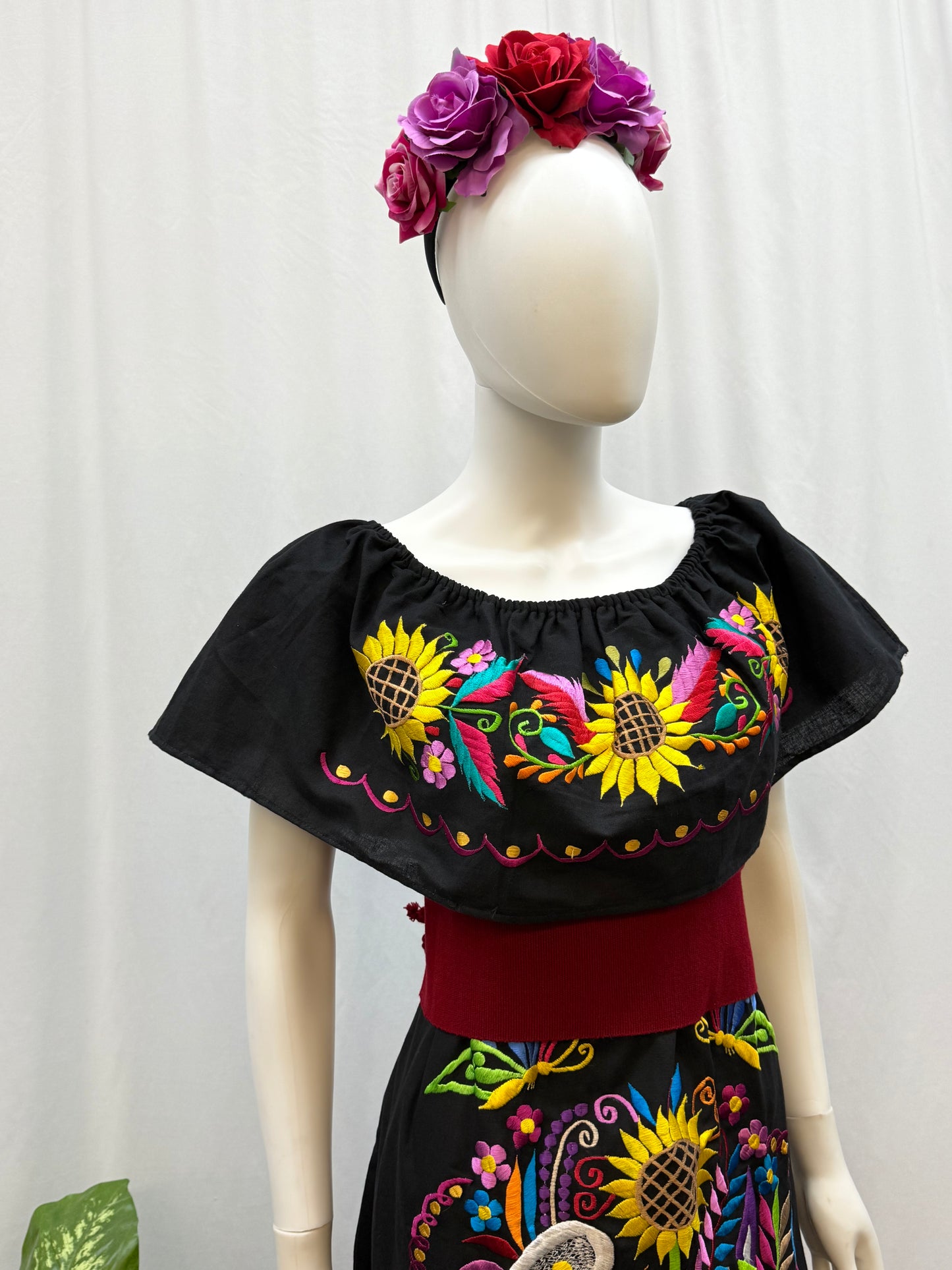 Women's Mexican Embroidered Off the Shoulder Dress