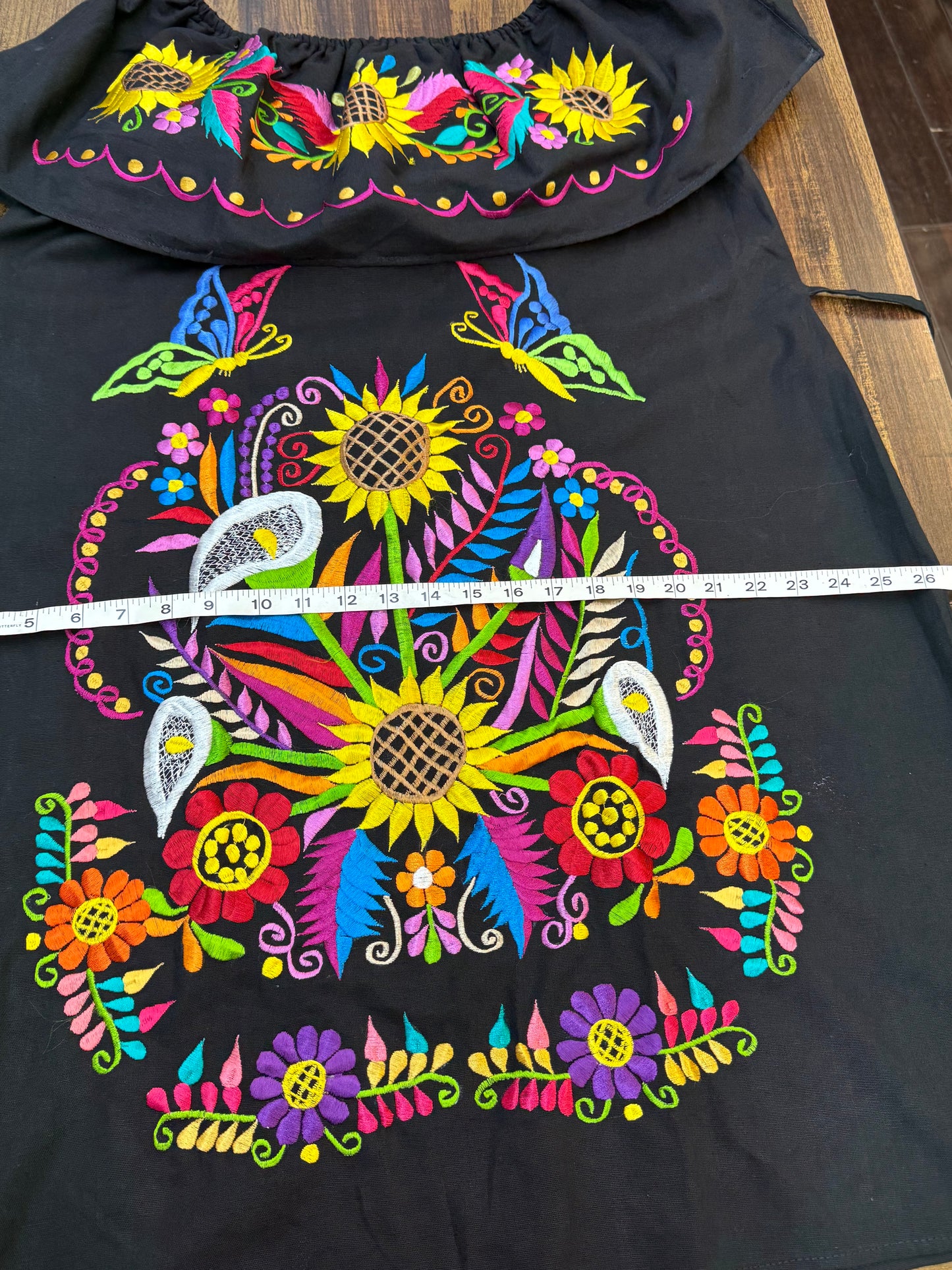 Women's Mexican Embroidered Off the Shoulder Dress