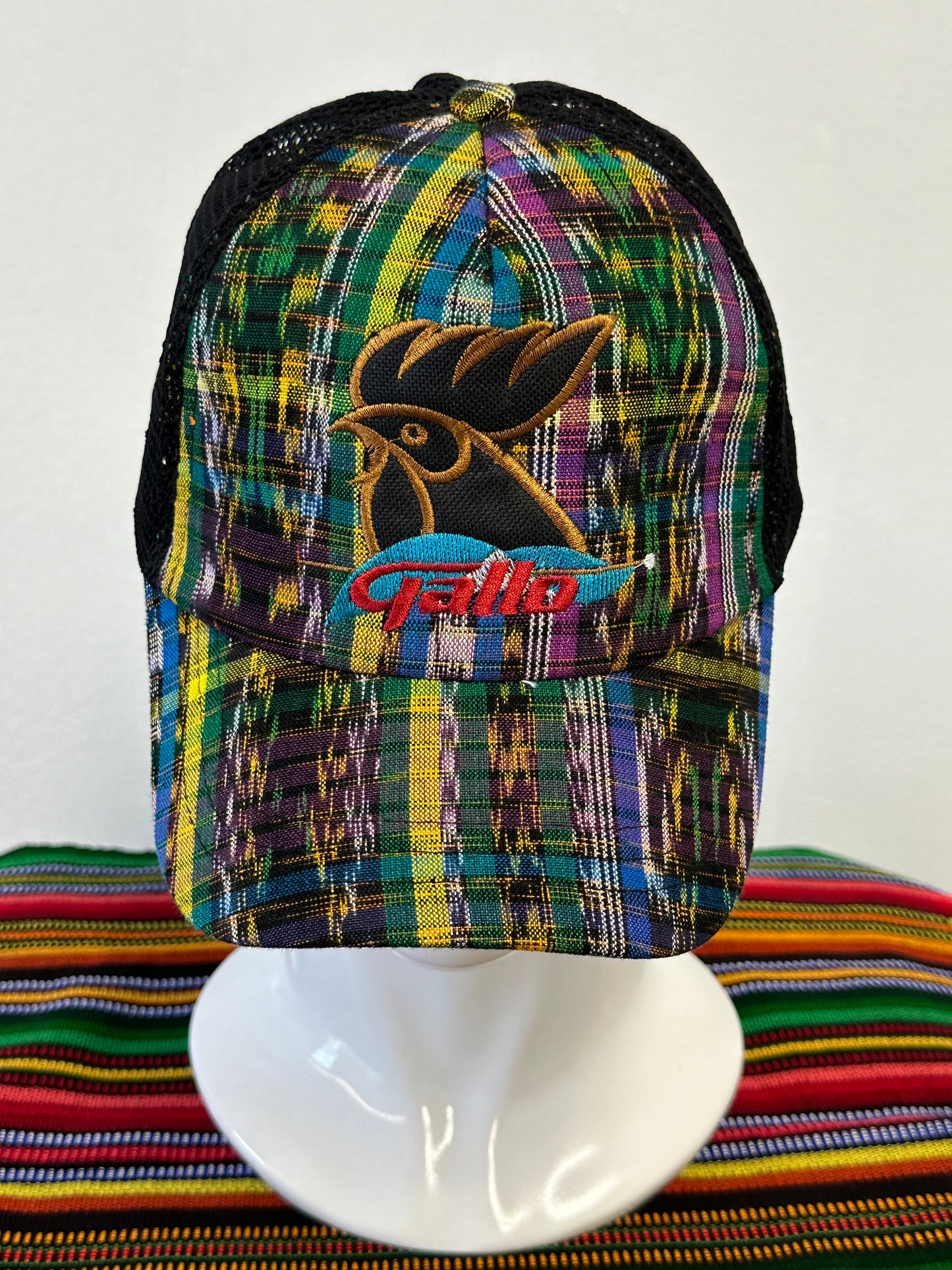 Guatemalan Embroidered Gallo Adjustable Hat