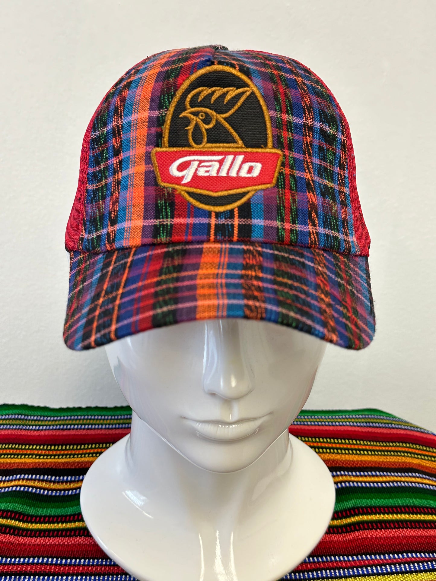 Guatemalan Embroidered Gallo Adjustable Hat