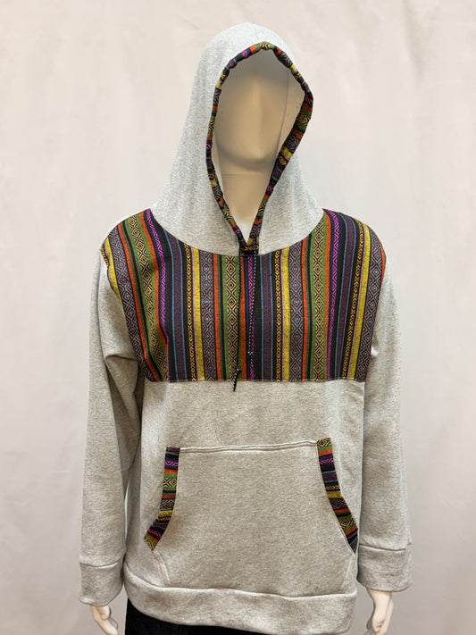 Guatemalan Hand Woven Textile Hoodie