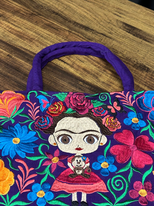 Embroidered Frida Purse