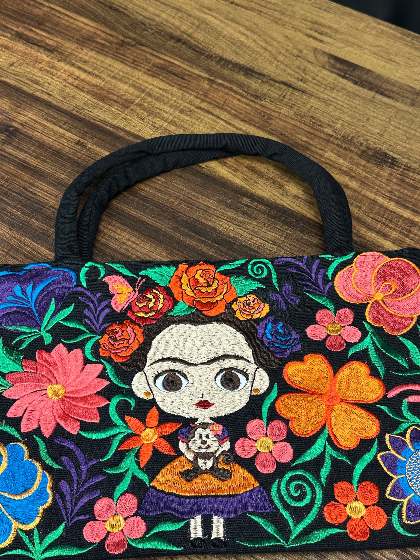 Embroidered Frida Purse