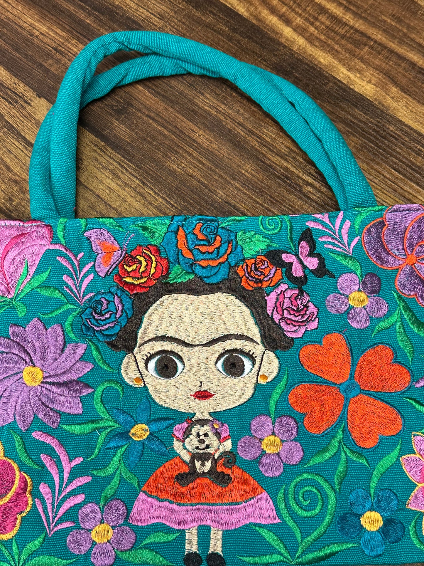 Embroidered Frida Purse