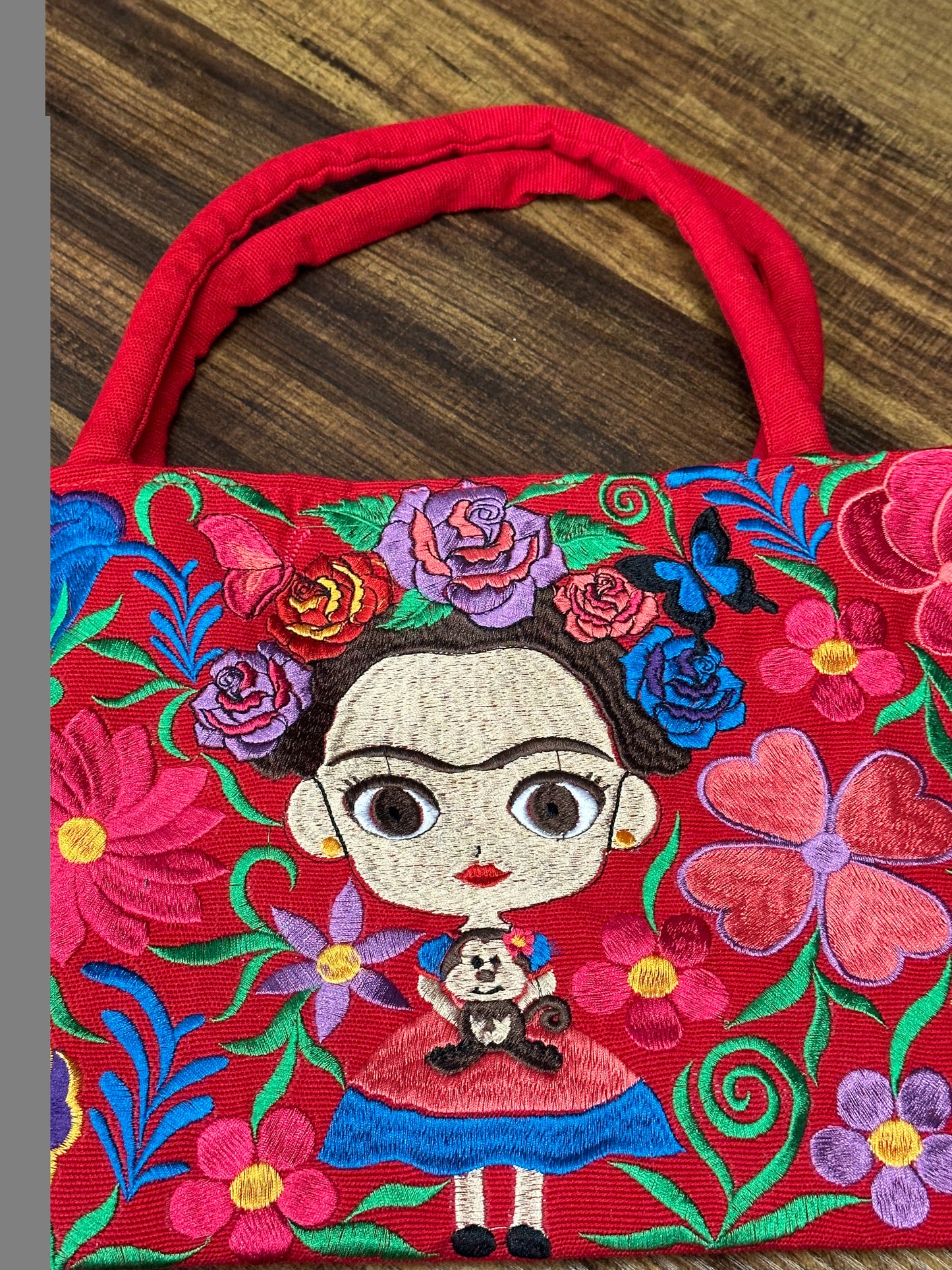 Embroidered Frida Purse