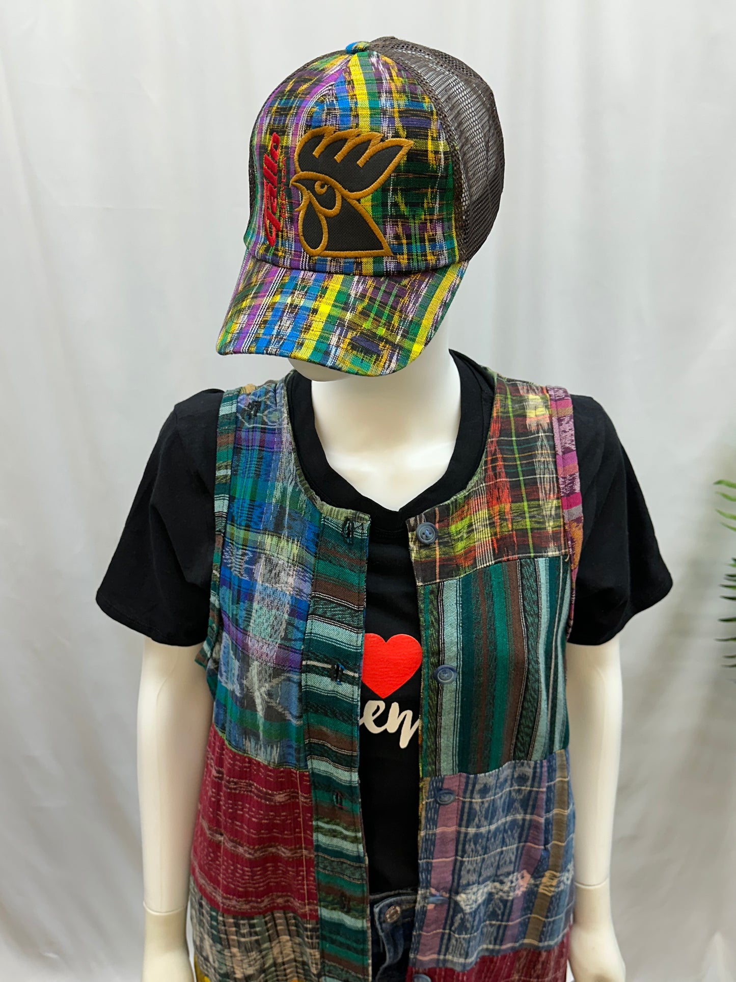 Guatemalan Textile Patchwork Kimono