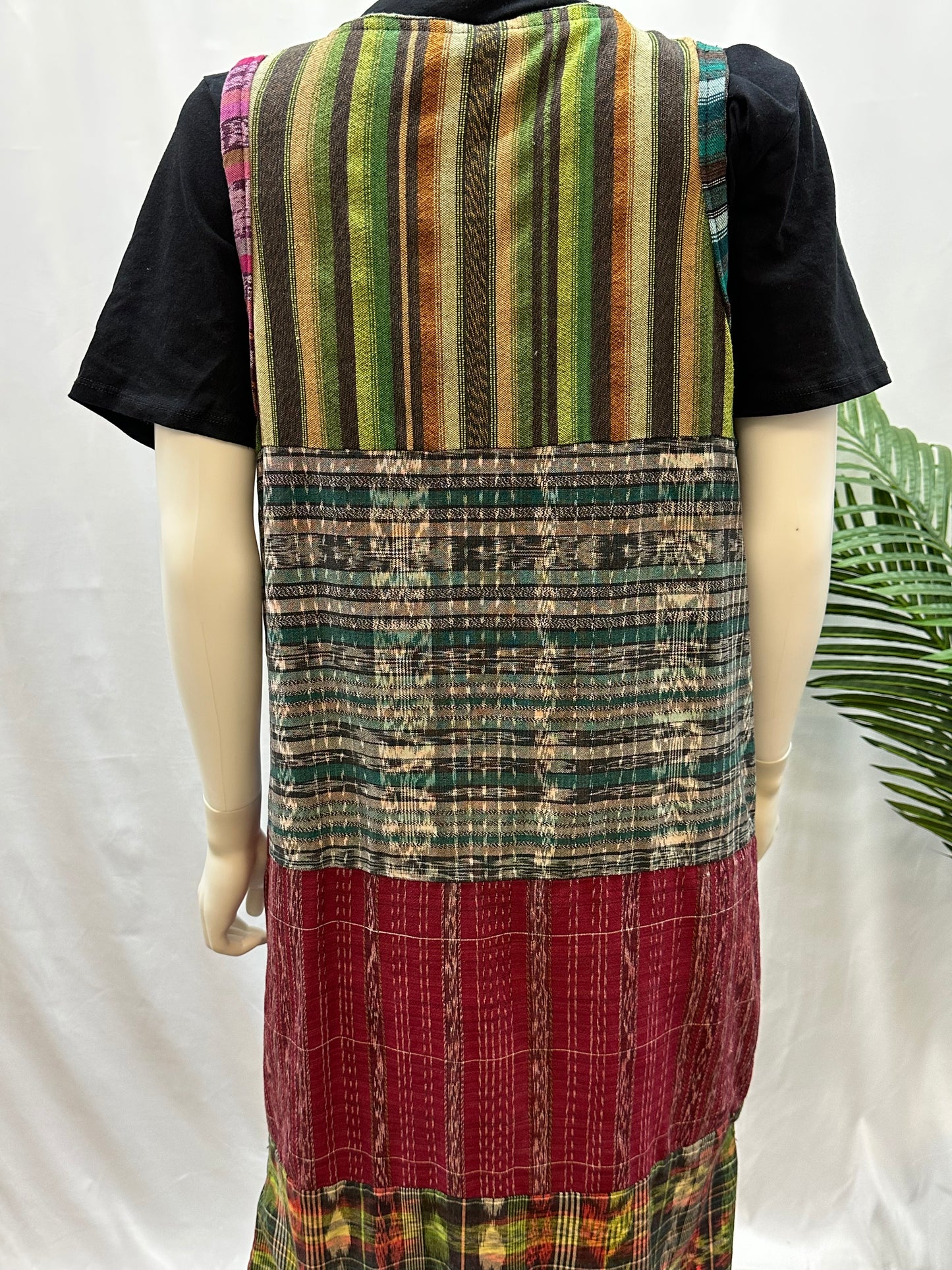 Guatemalan Textile Patchwork Kimono