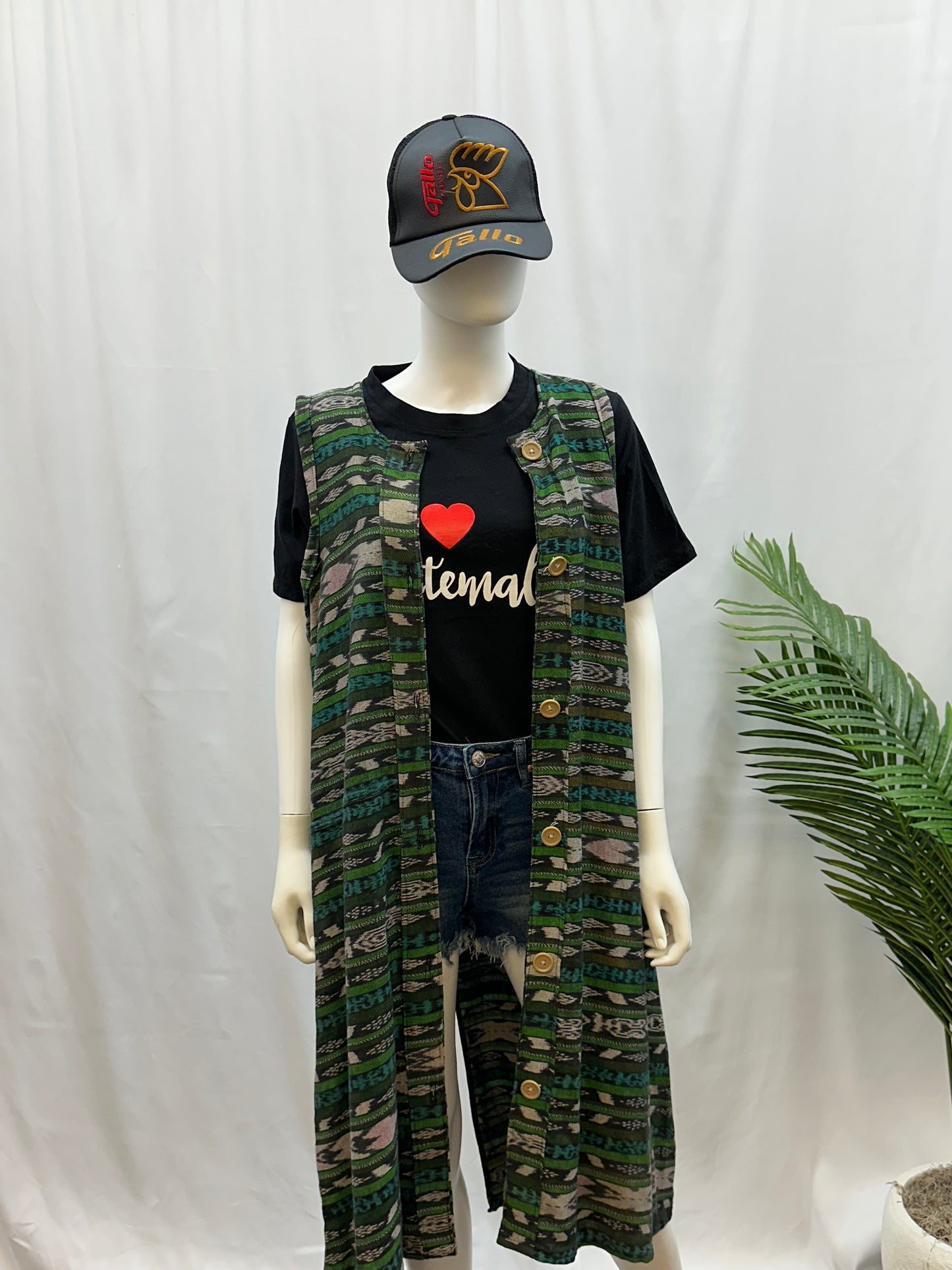 Guatemalan Textile Patchwork Kimono