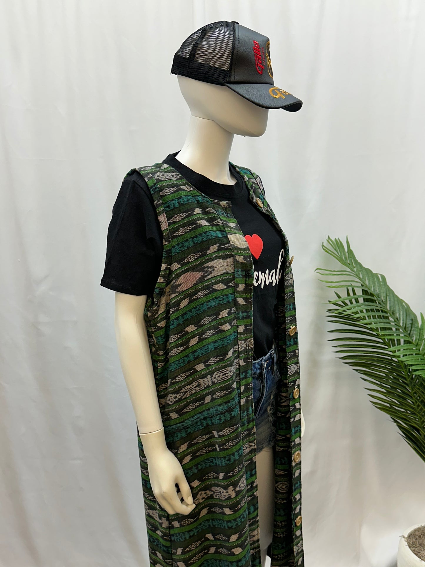 Guatemalan Textile Patchwork Kimono