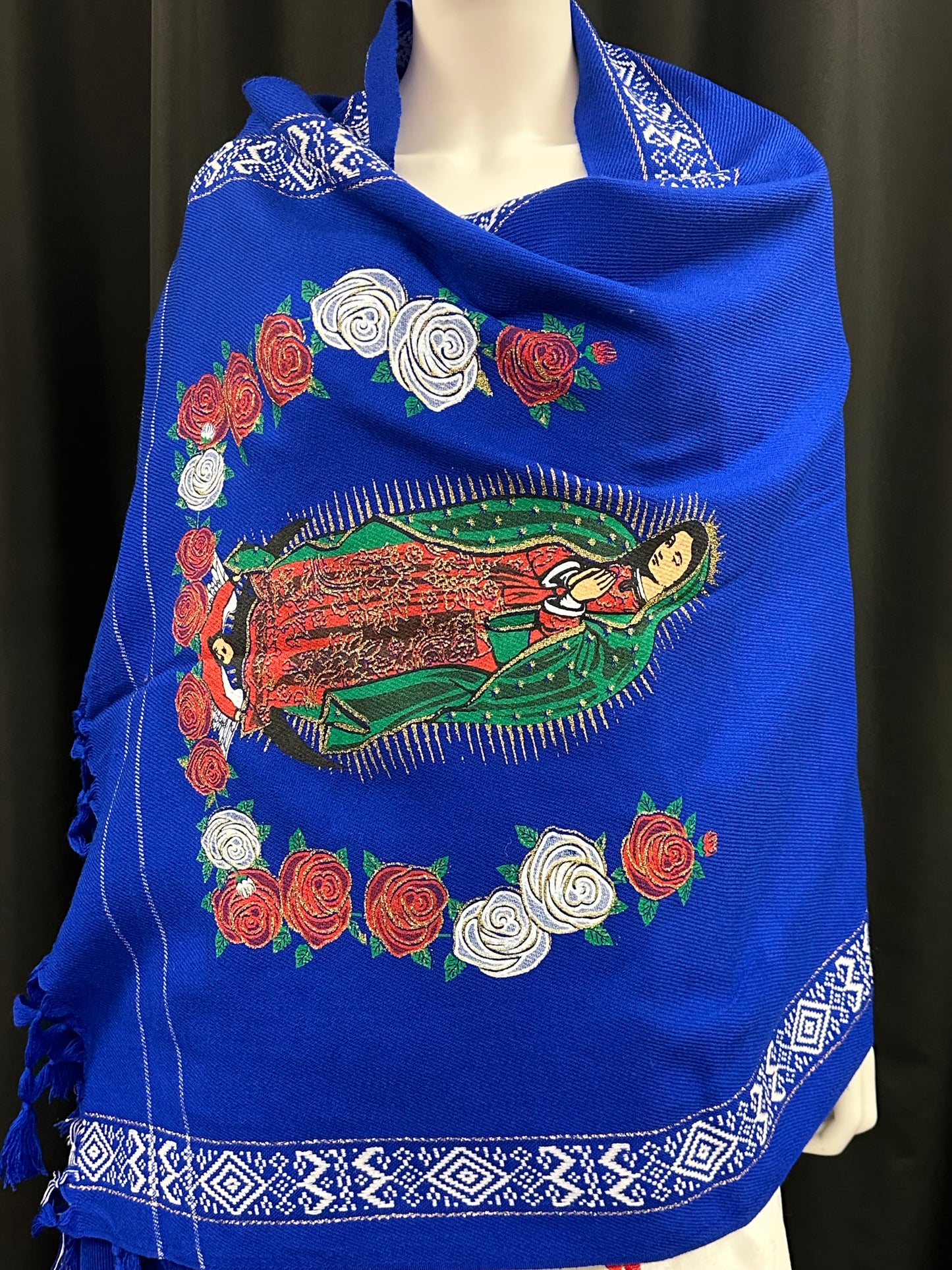 Women's Mexican Virgen de Guadalupe Rebozo