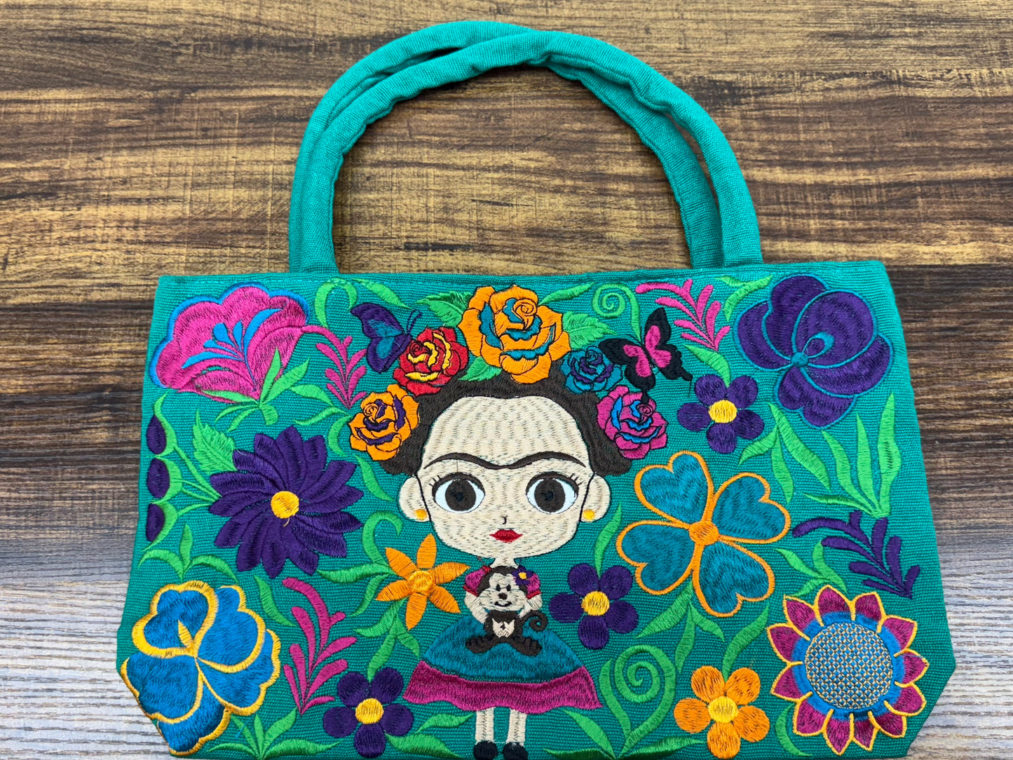 Frida Embroidered Mexican Bag