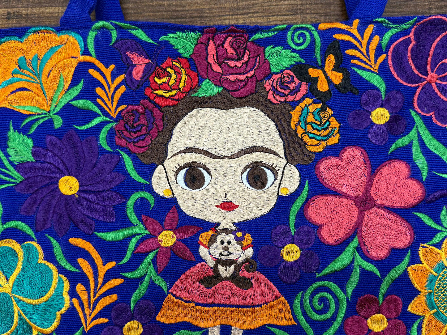 Frida Embroidered Mexican Bag