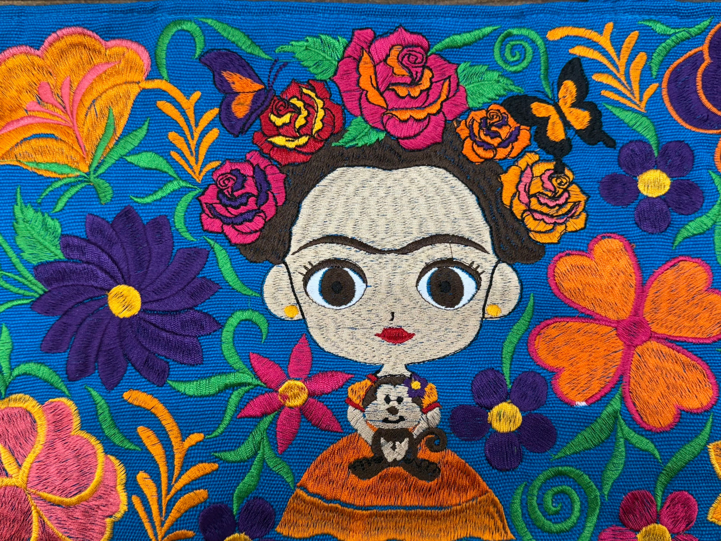 Frida Embroidered Mexican Bag