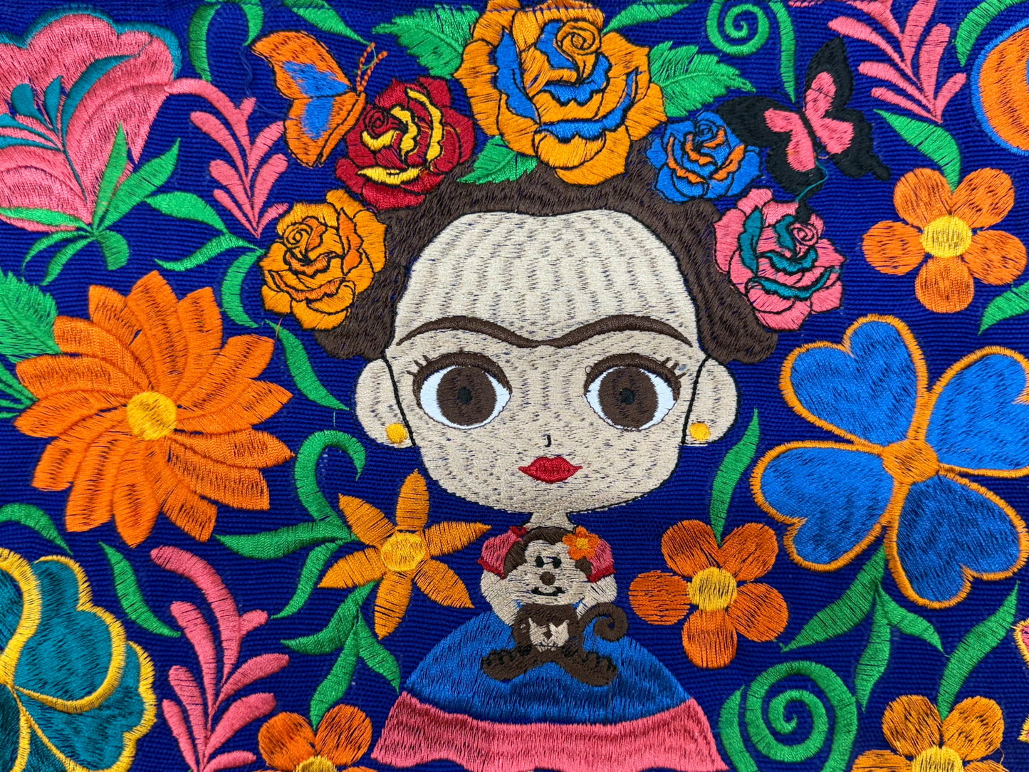 Frida Embroidered Mexican Bag