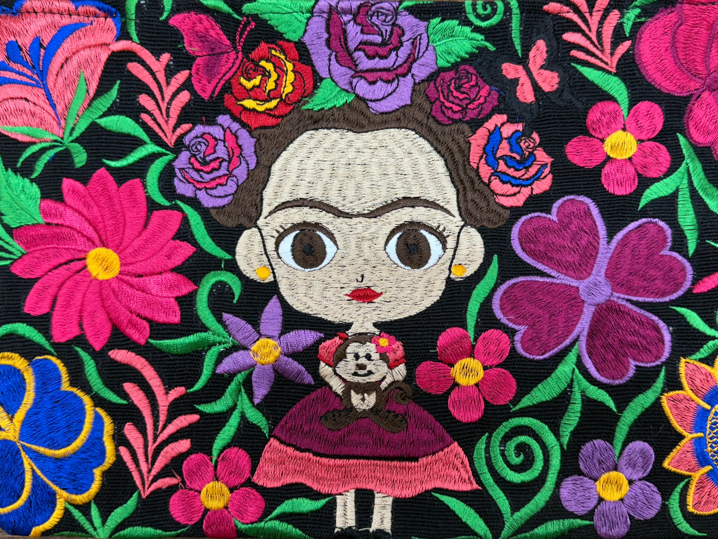 Frida Embroidered Mexican Bag