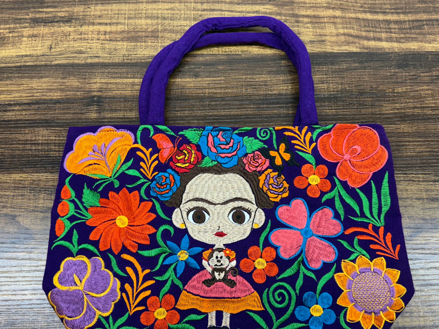 Frida Embroidered Mexican Bag