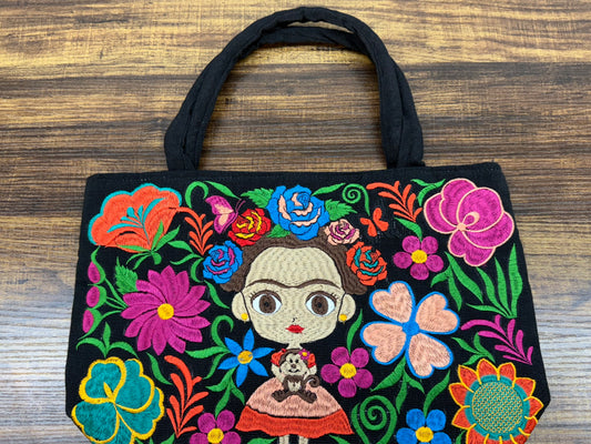 Frida Embroidered Mexican Bag