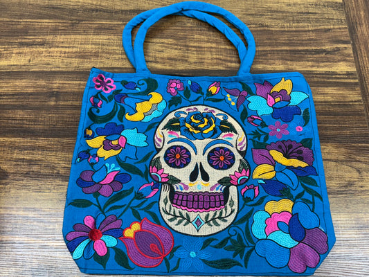 Skull Embroidered Bag