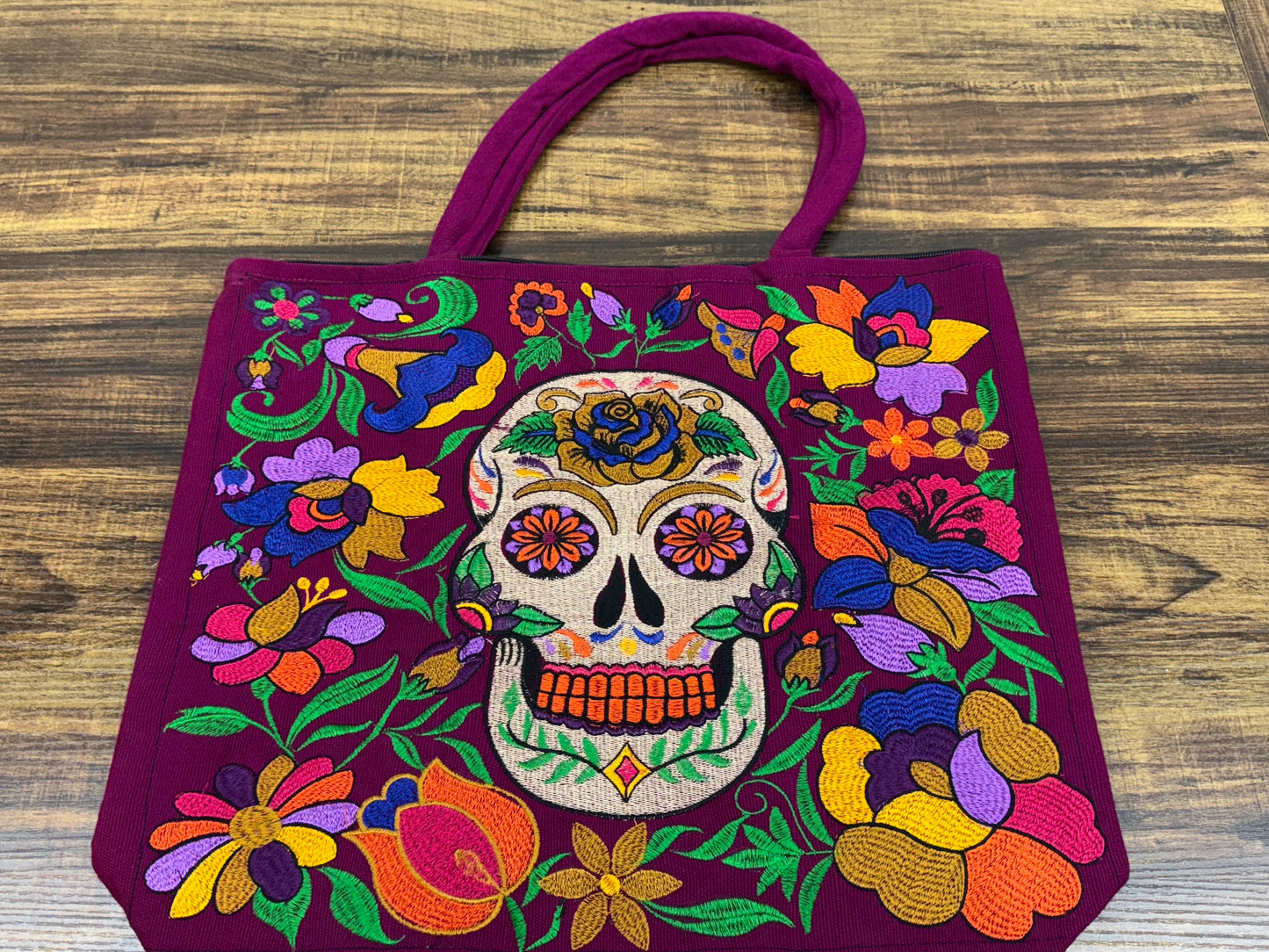 Skull Embroidered Bag