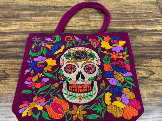 Skull Embroidered Bag