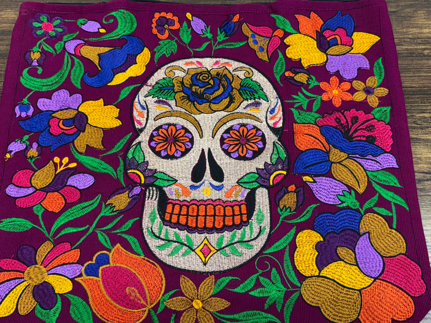 Skull Embroidered Bag
