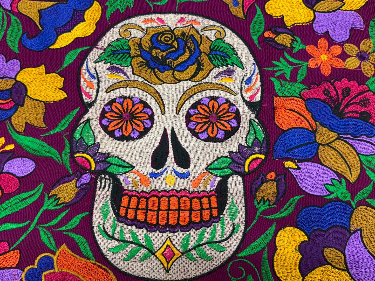 Skull Embroidered Bag