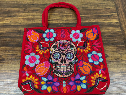 Skull Embroidered Bag