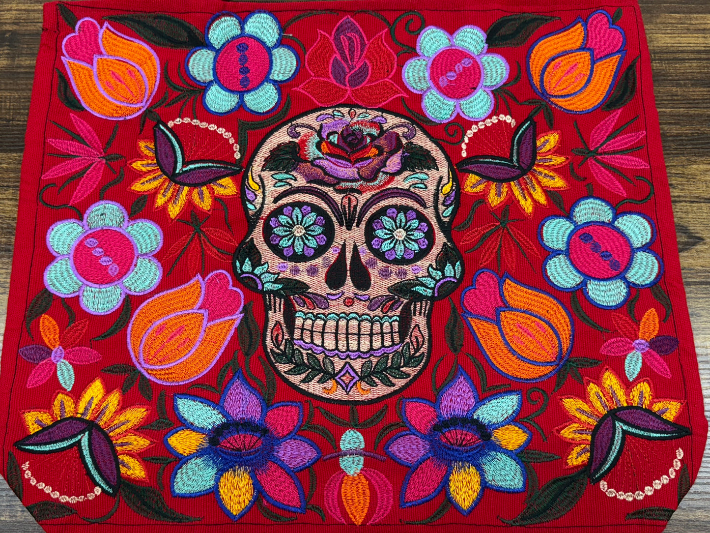 Skull Embroidered Bag