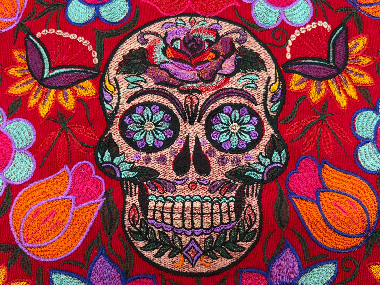 Skull Embroidered Bag