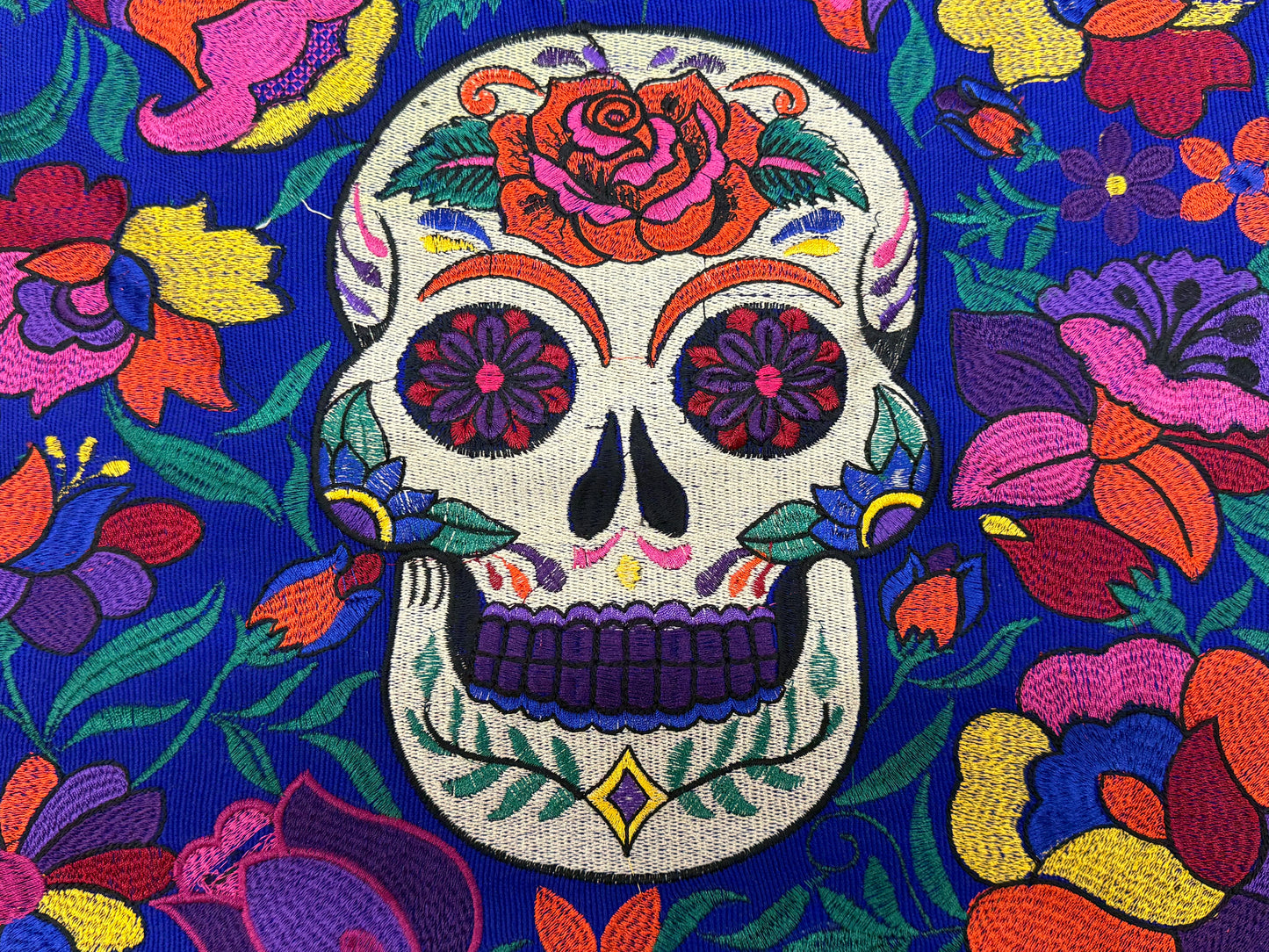Skull Embroidered Bag