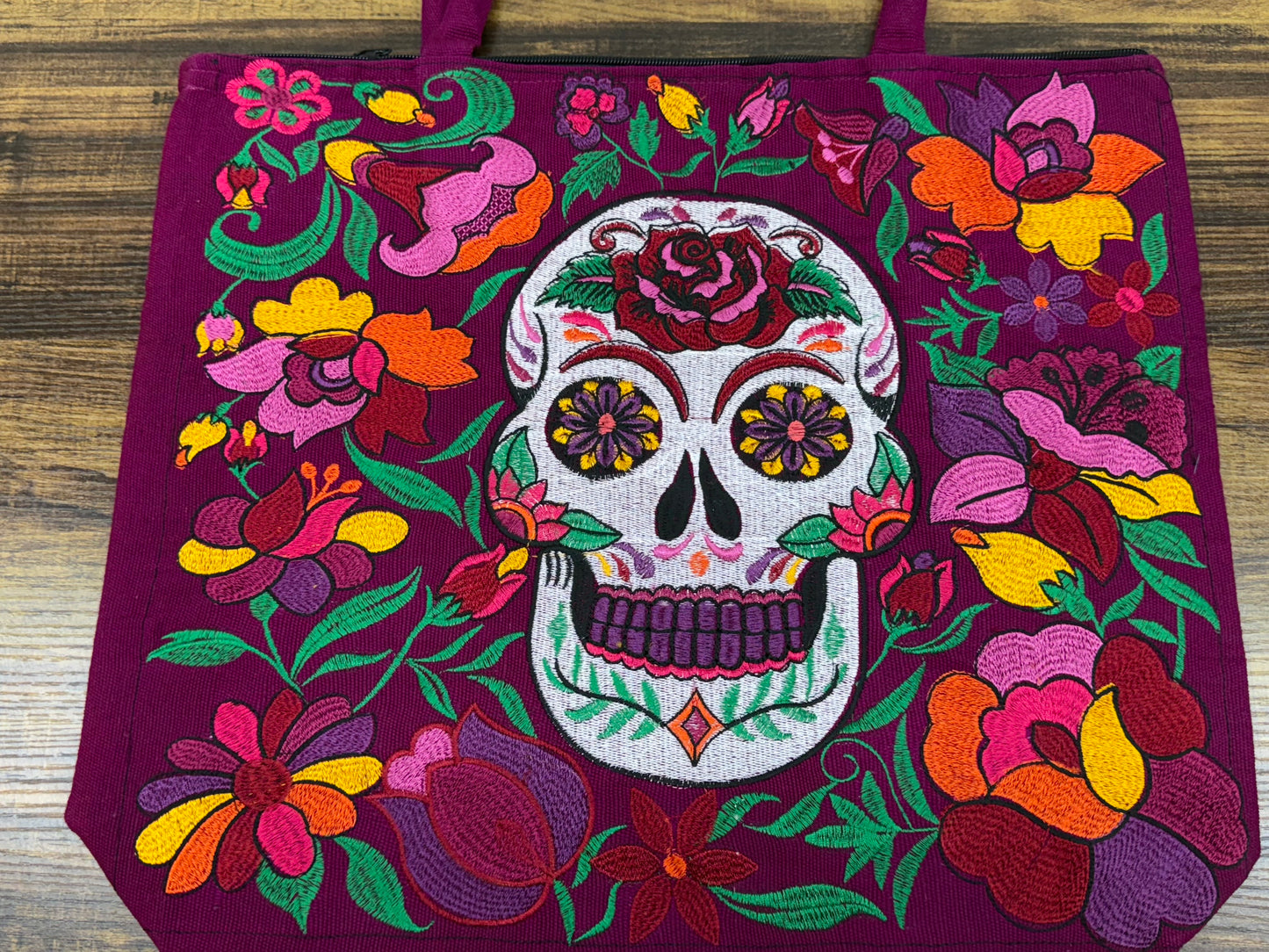 Skull Embroidered Bag