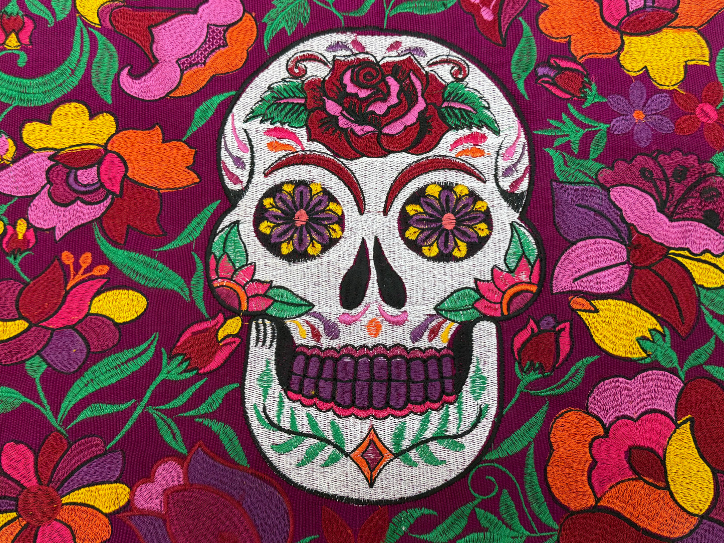 Skull Embroidered Bag