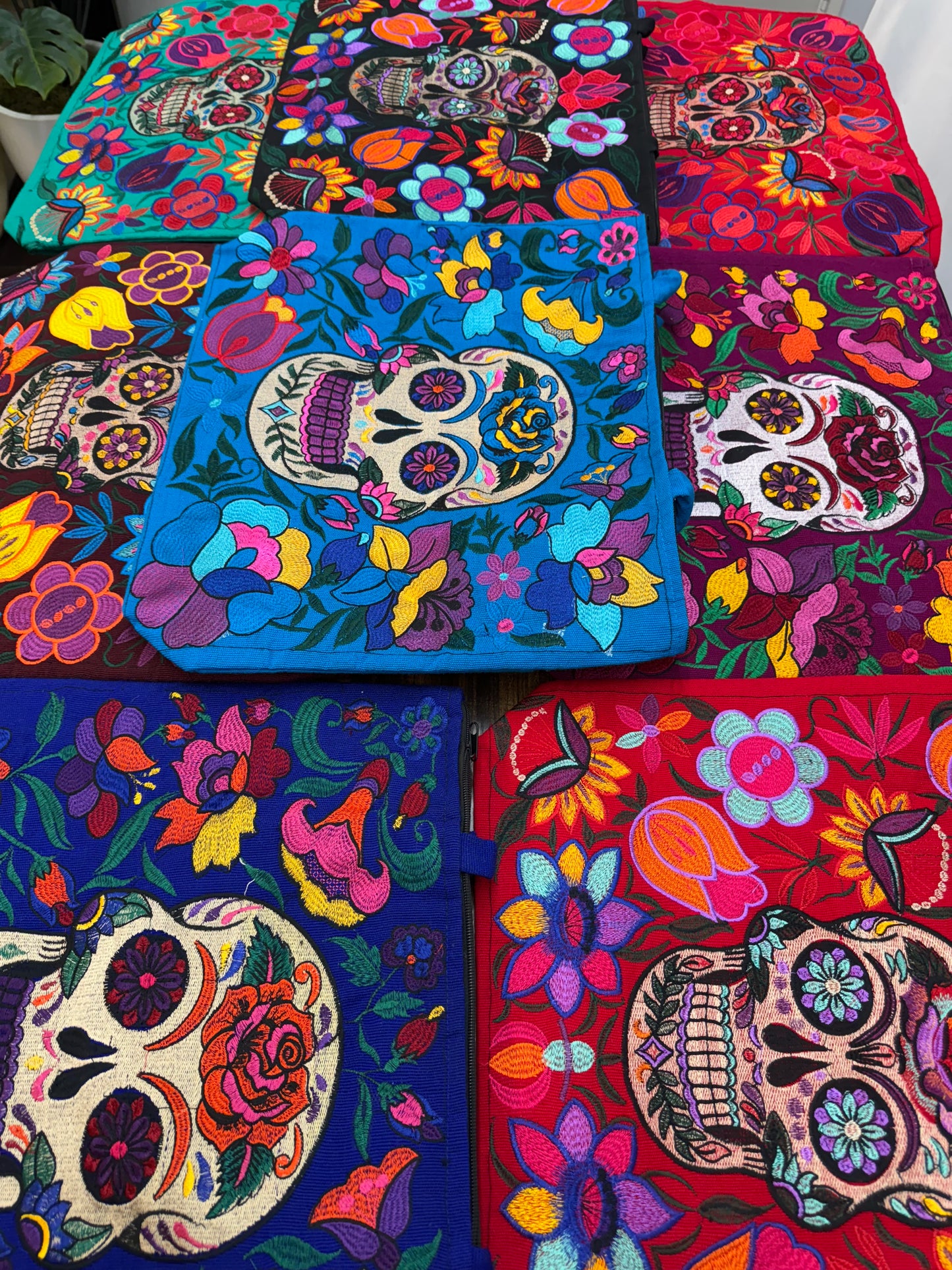 Skull Embroidered Bag