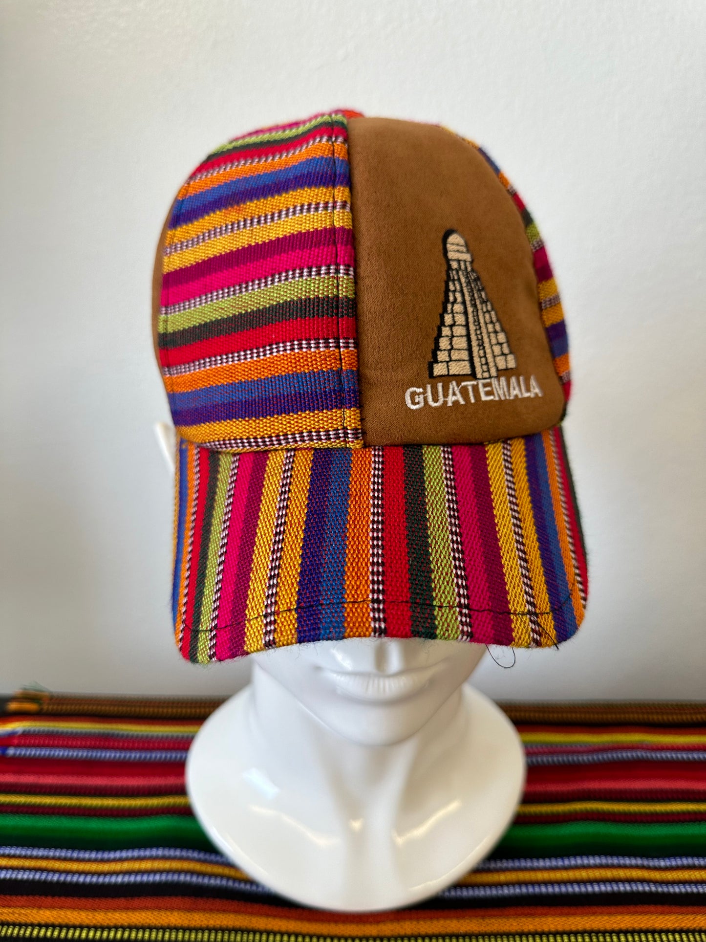 Guatemalan Embroidered Tikal Ruins Adjustable Hat