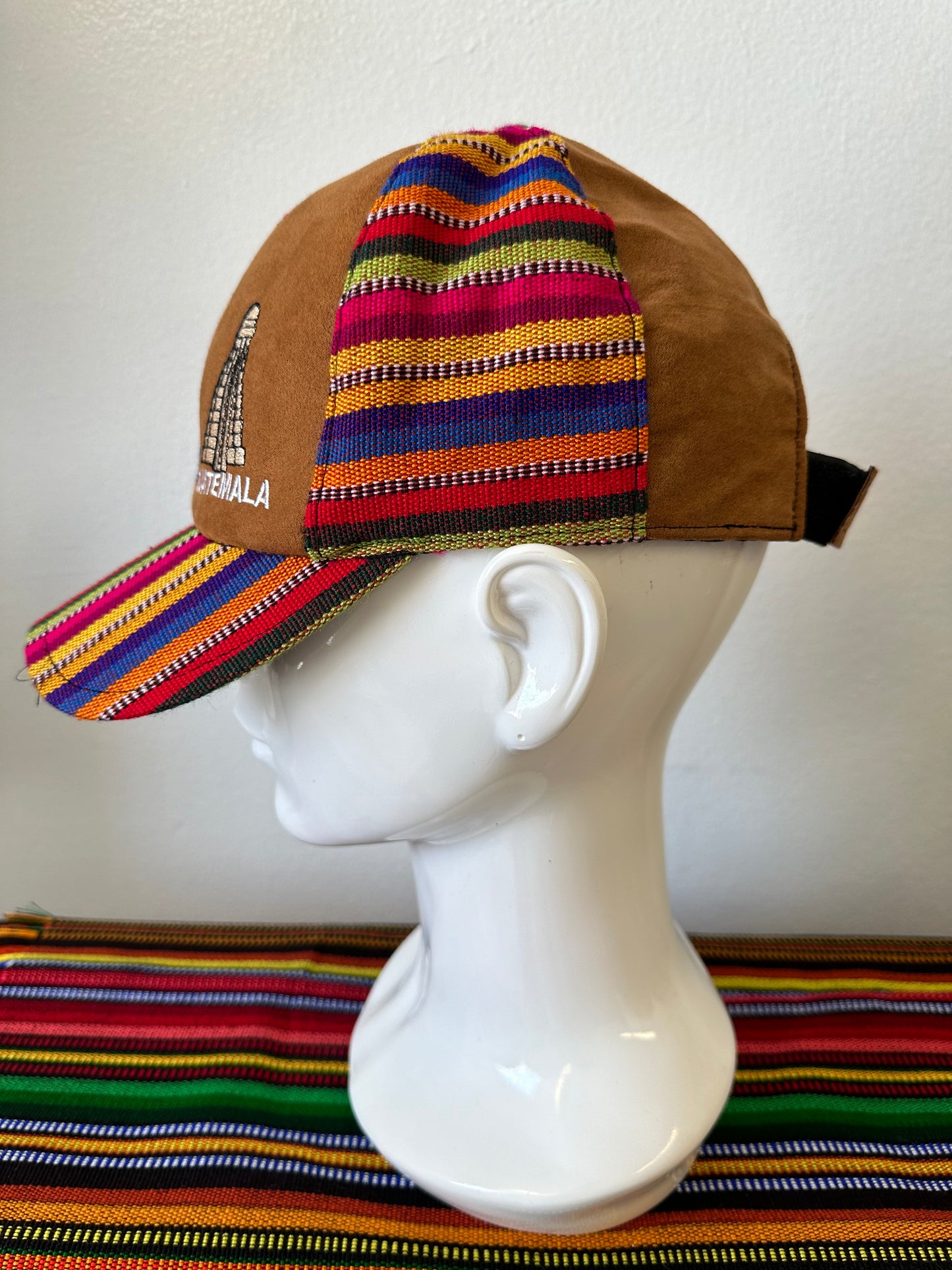 Guatemalan Embroidered Tikal Ruins Adjustable Hat