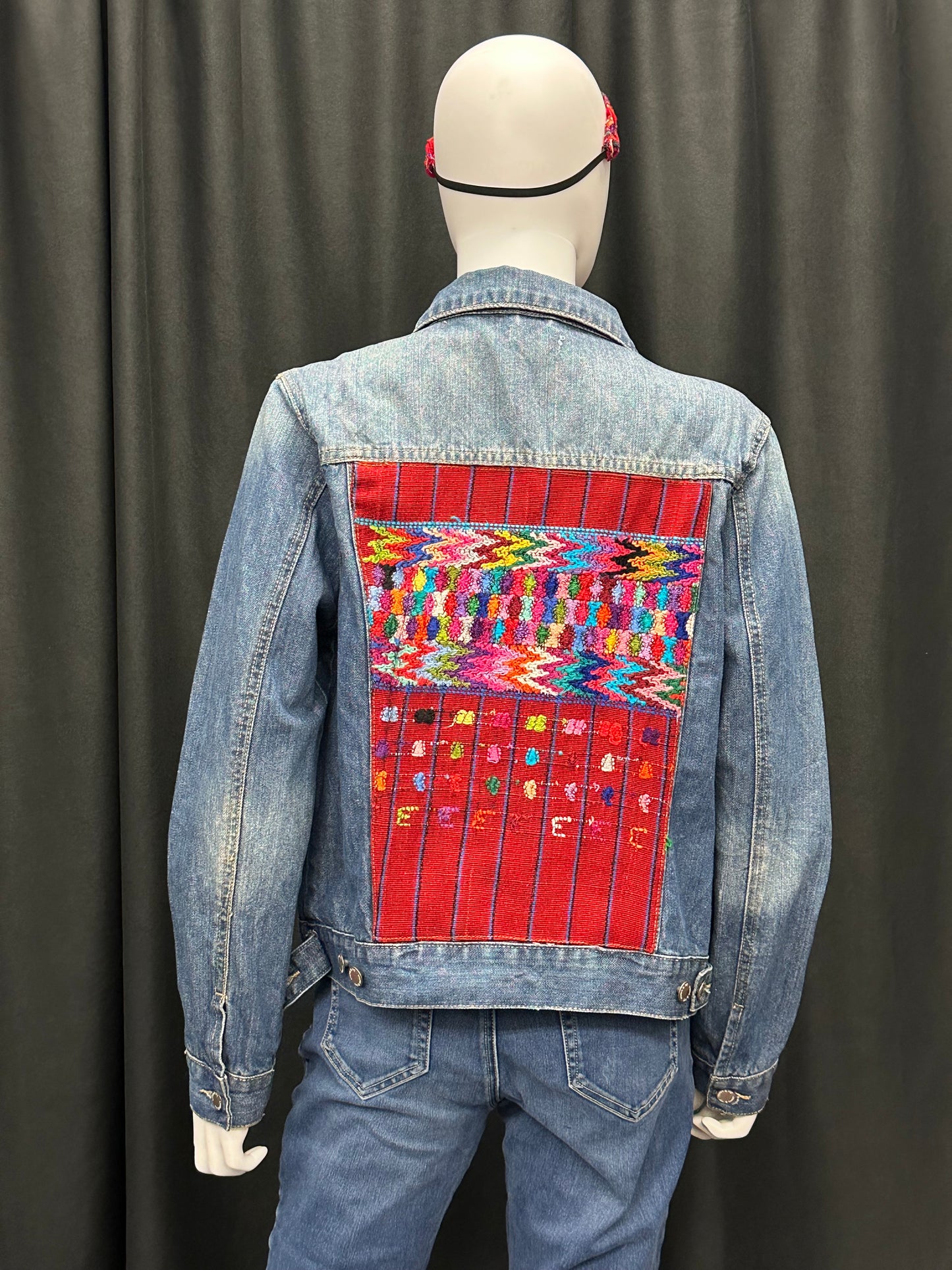 Women's Guatemalan Embroidered Jean Jacket