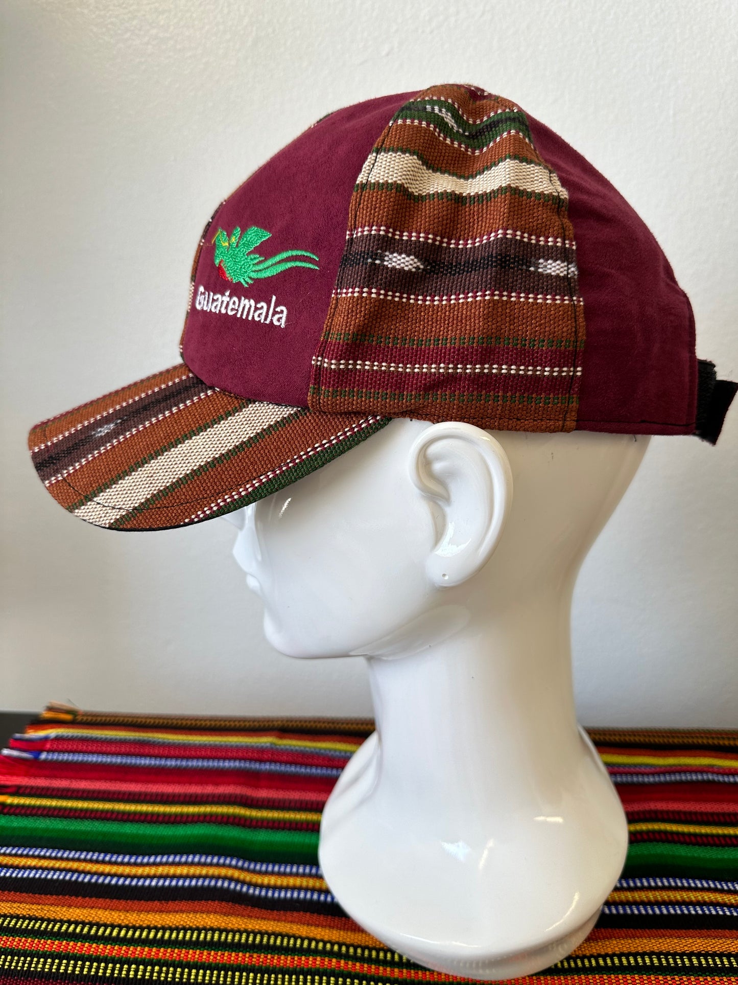 Guatemalan Embroidered El Quetzal Adjustable Hat