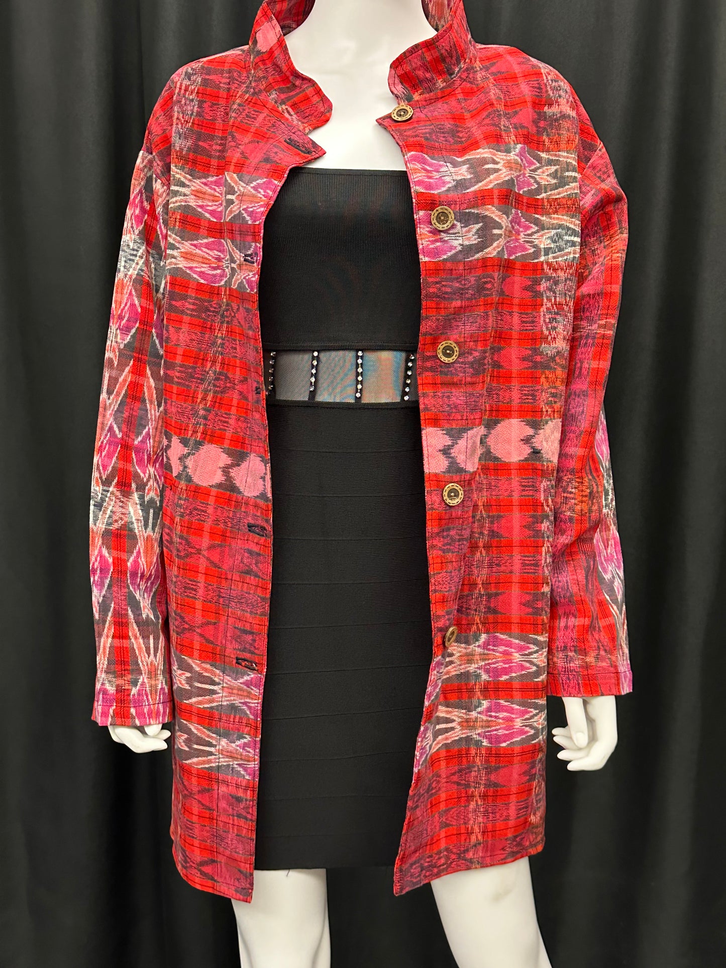 Women's Guatemalan Long Sleeve Kimono Jacket