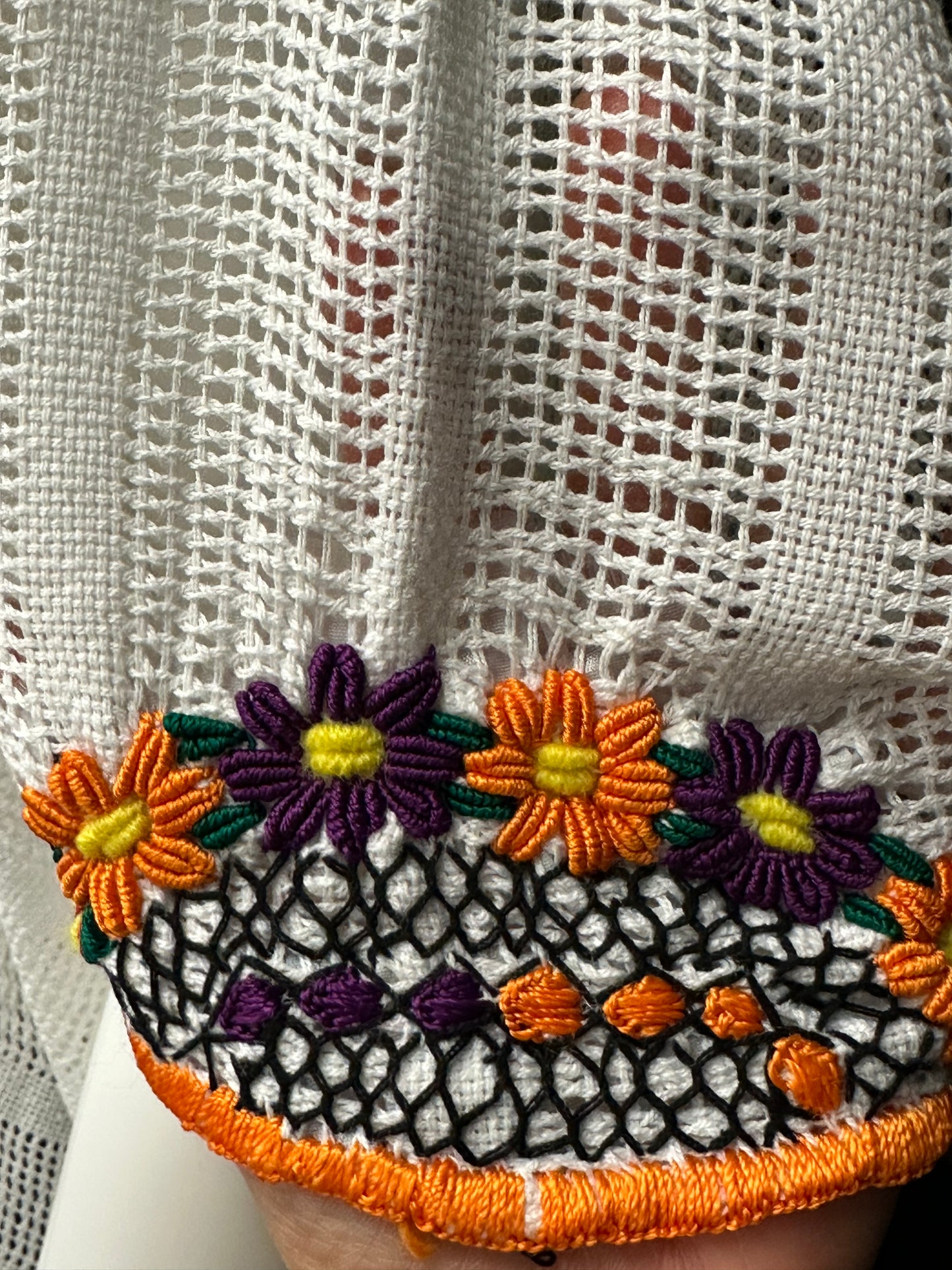 Guatemalan Handwoven Embroidered Floral Coban Huipil