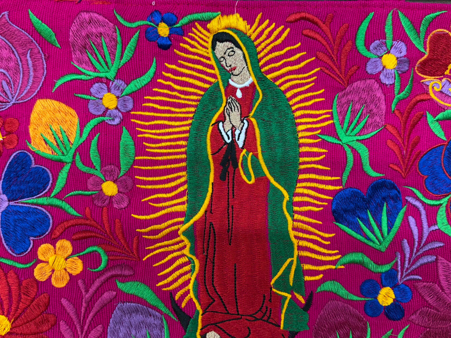 Virgen de Guadalupe Embroidered Purse