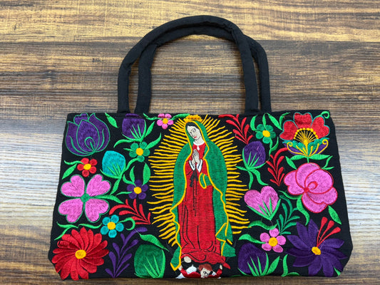 Virgen of Guadalupe Embroidered Purse