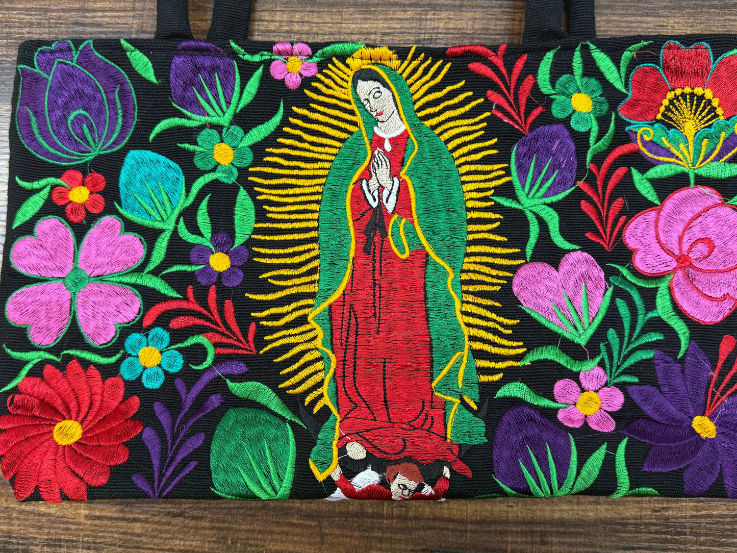 Virgen of Guadalupe Embroidered Purse