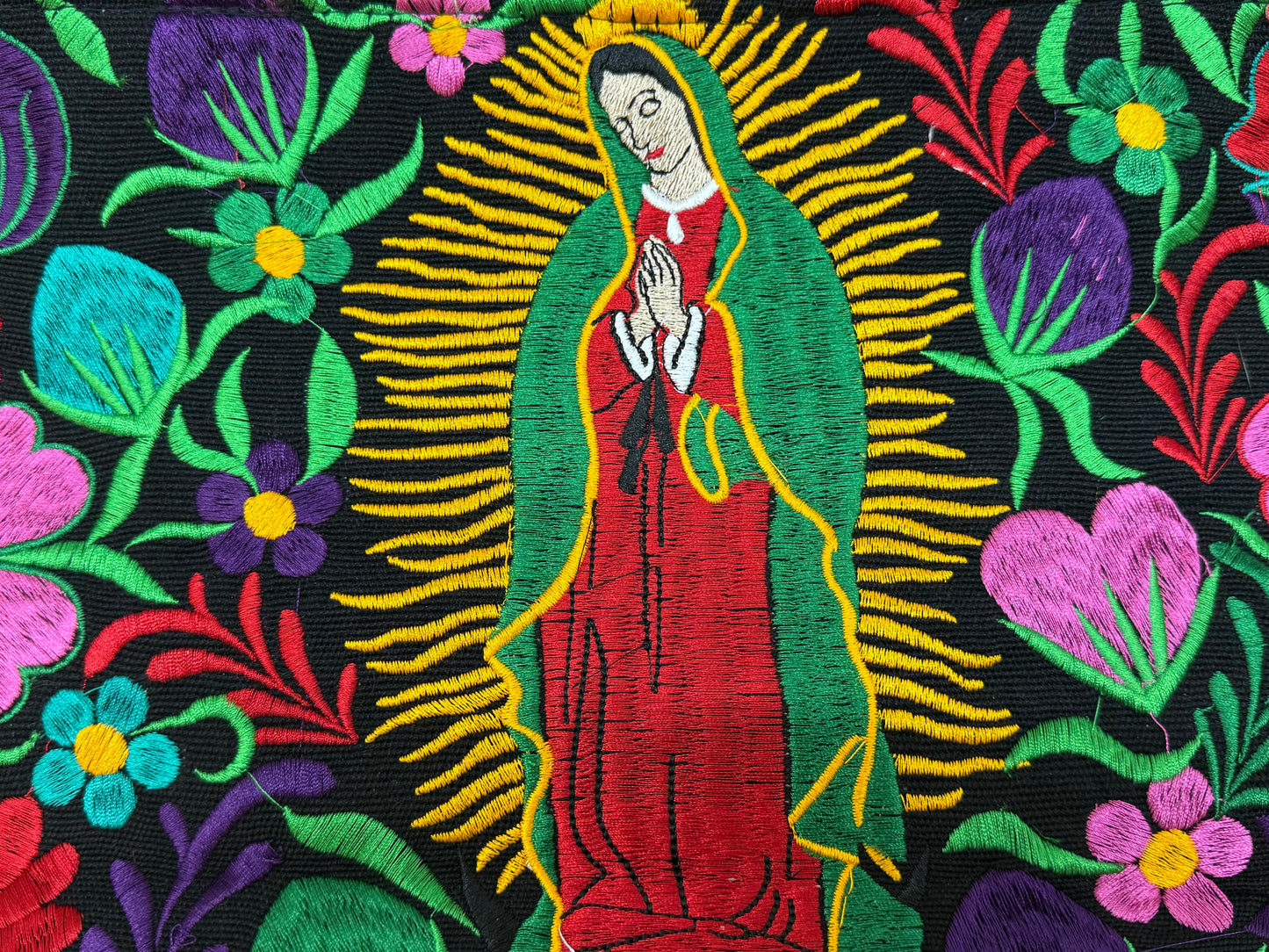Virgen of Guadalupe Embroidered Purse