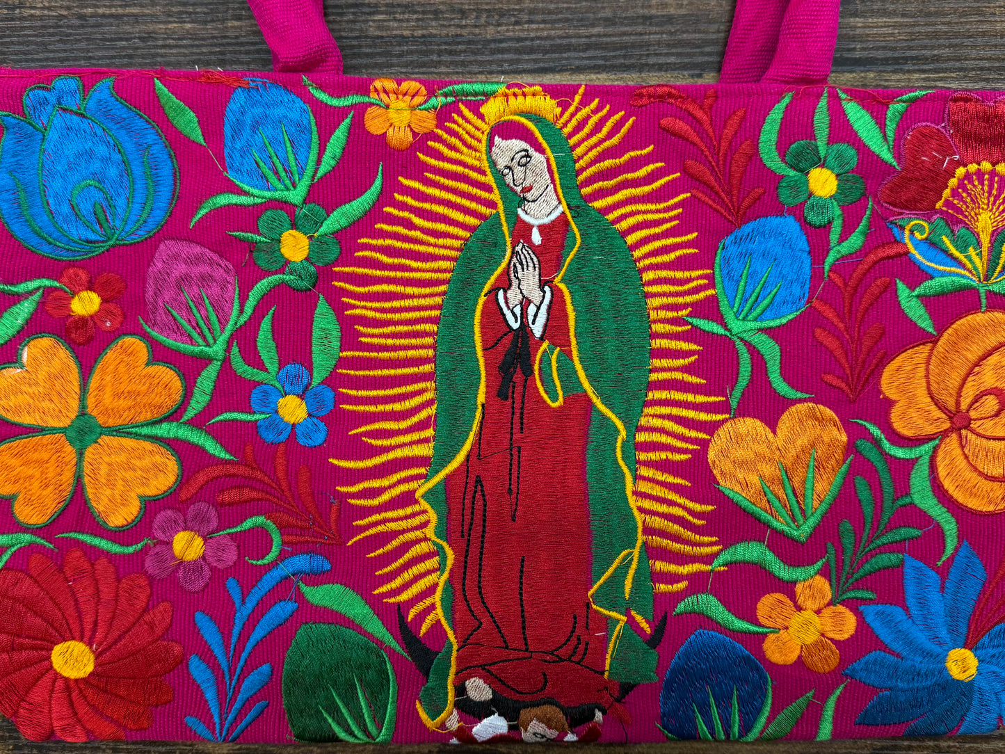 Virgen of Guadalupe Embroidered Purse